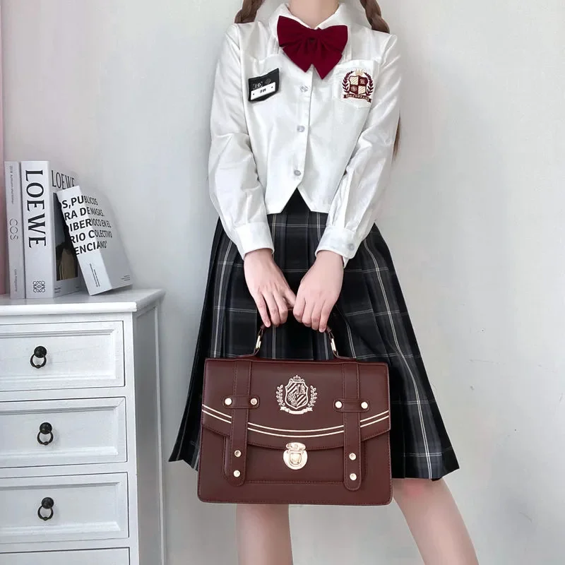 Japanese Student Sweet Lolita Backpack Vintage Jk Uniform Bag Crossbody Single Shoulder Backpack Cos Gothic Lolita Shoulder Bag