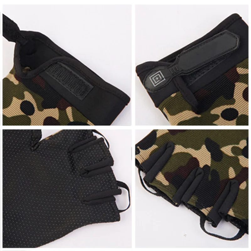 Zomer Man Handschoenen Vissen Tactical Ademend Outdoor Rijden Handschoenen Dame Fiets Antislip Handschoenen Volledige Vinger En Fingless