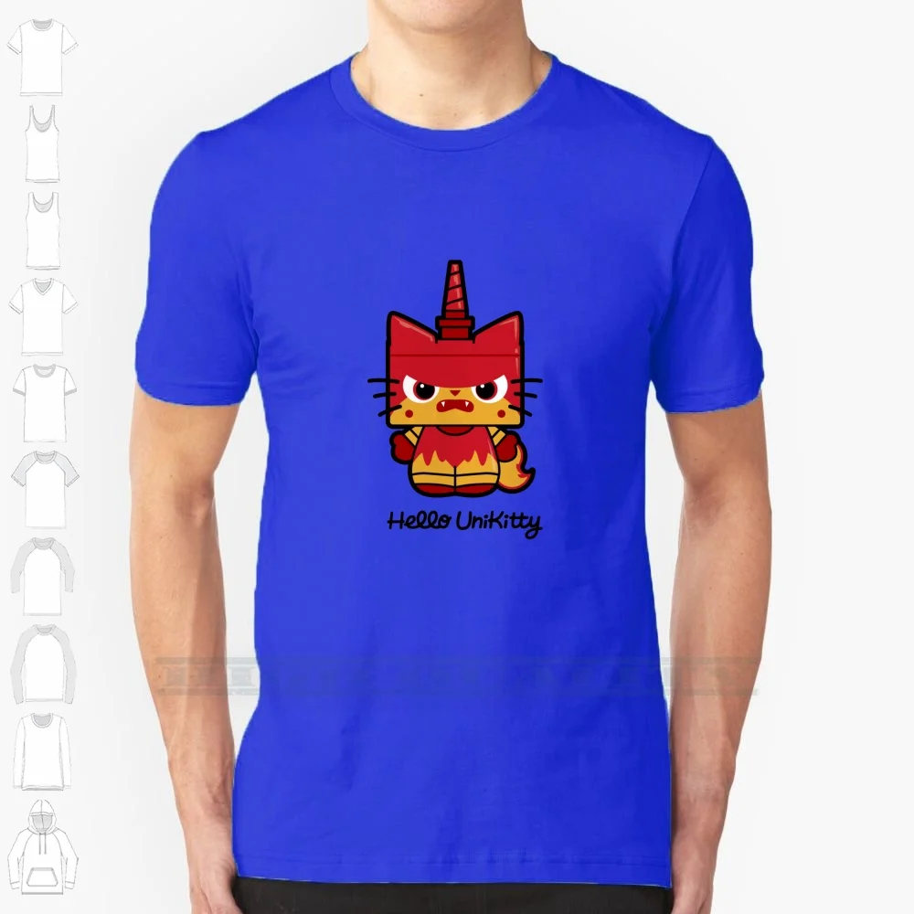 Hello ( Angry ) Unikitty 100% Cotton T Shirt Movie Build Parody Funny Spoof Popular Angry Sad Mad Tee Short Sleeve Long Sleeve