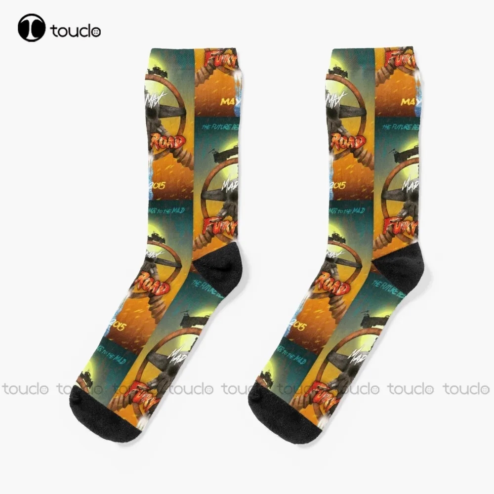 Mad Max: Fury Road Socks Mens Black Crew Socks Thanksgiving Christmas New Year Gift Unisex Adult Teen Youth Socks Custom Gift