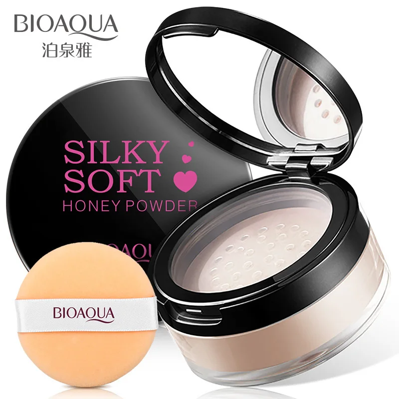 Bioaqua Silky Soft Honey Face Loose Powder Refreshing Makeup Natural Skin Beauty Long lasting Smooth Cosmetics