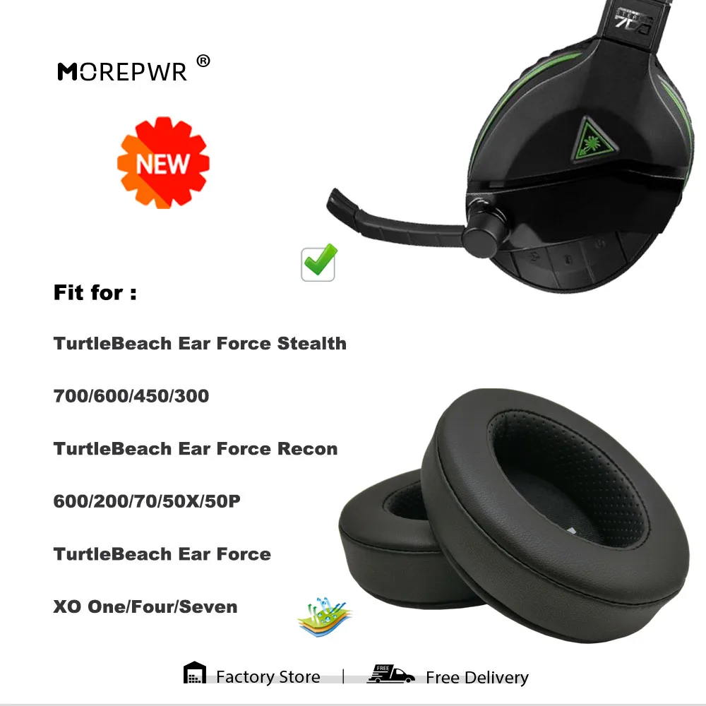 New Upgrade Replacement Ear Pads for TurtleBeach Ear Force Stealth 700/600/450/300,Recon 600/200/70/50X/50P,XO One/Four/Seven