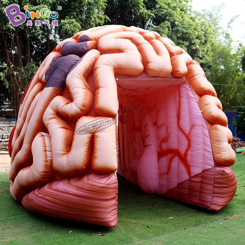 Customized 5.1x4.5x3.6 Meters Inflatable Brain Tunnel Tent For Education / Blow Up Inflated Brain Balloon - BG-H0040