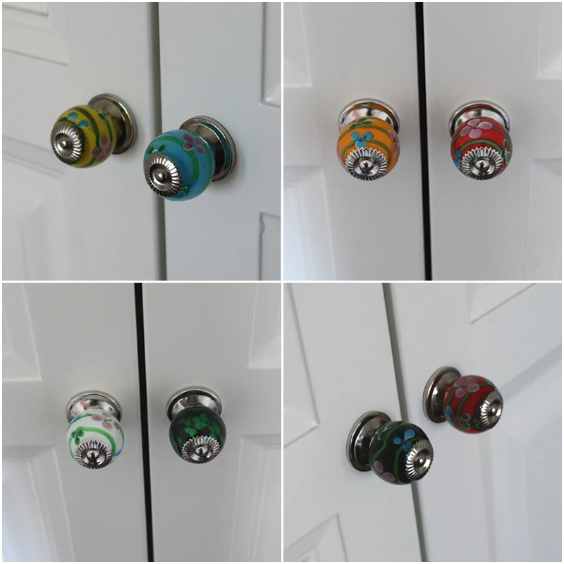 1x Decorative Cabinet Knob Glass Beaded Knob Unique Kitchen Cupboard Girls Dresser Drawer Knob Jeweled Hardware