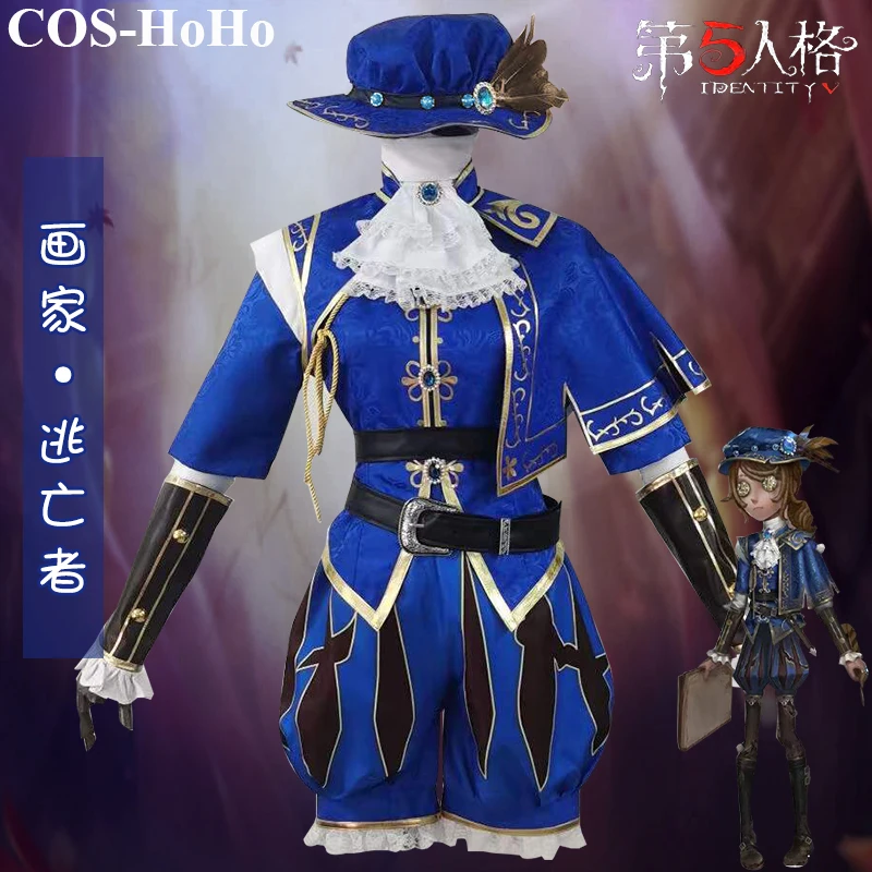 COS-HoHo Anime Identity V Edgar Valden Painter Escapee Game Suit Elegant Uniform Cosplay Costume Halloween Outfit For Women NEW