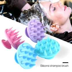 2PC Silicone Shampoo Massage Brush Scalp Cleaning Multifunctional Shampoo Comb Air Cushion Hairdressing Household Shampoo Brush