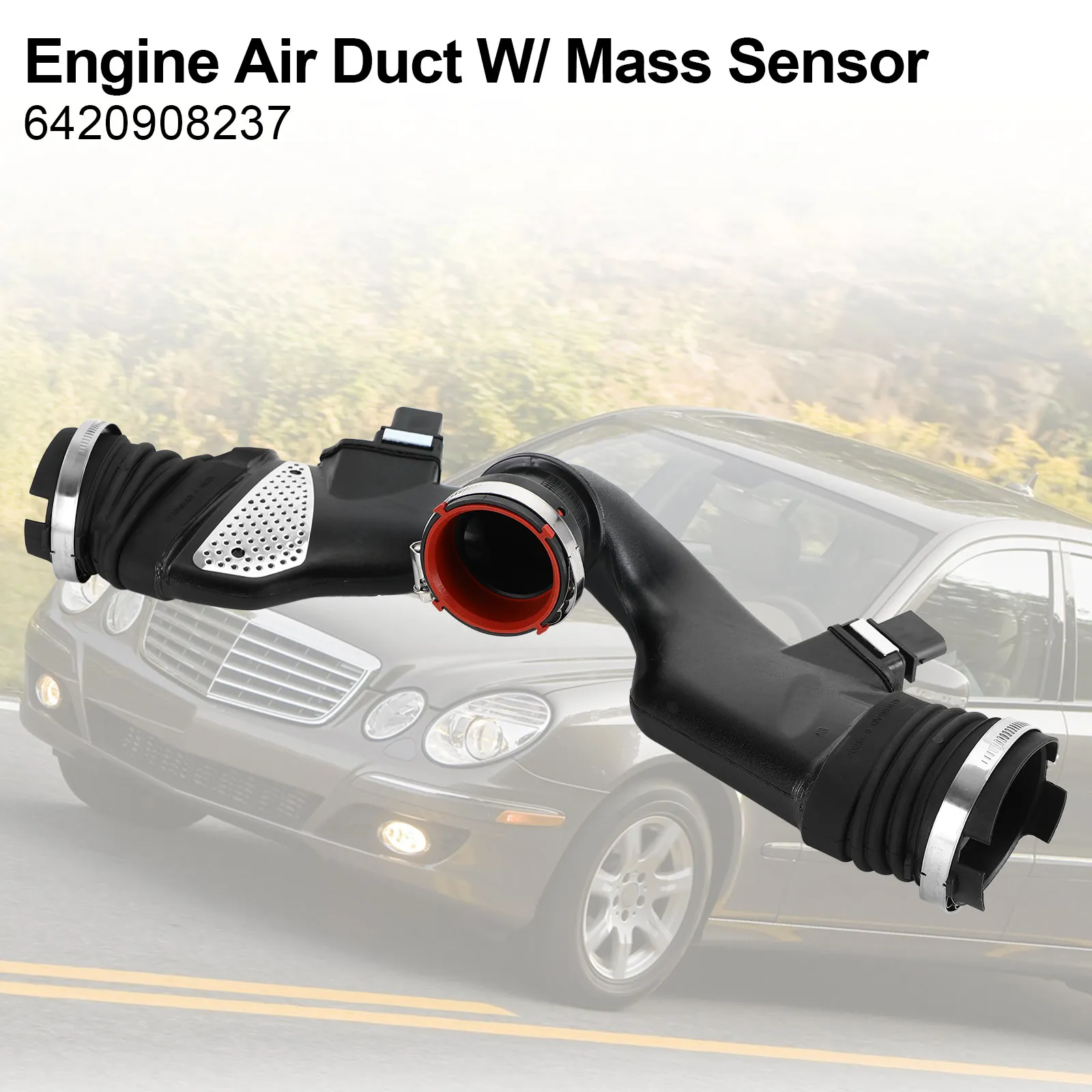 Artudatech Engine Air Duct W/ Mass Sensor for Mercedes-Benz X164 W164 W211 W251 6420908237 Car Accessories