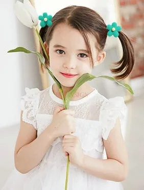 Small Flower Rubber Band Girl Princess Child Tie Hair Hair Ring Baby Girl Hair Accessories Head Rope Sale