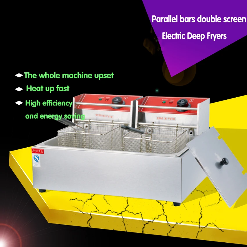 Electric stainless steel high power fast heating deep fryers for  commercial  French fries , Fried chicken ect.