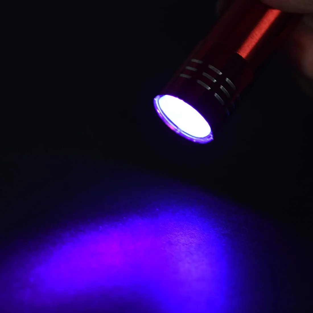 Mini Handheld Black Light Flashlight for Party, 9 LED, UV, Multifunctional Lamp for Pet, Urine, Bacteria, 395 nm, 10Pcs