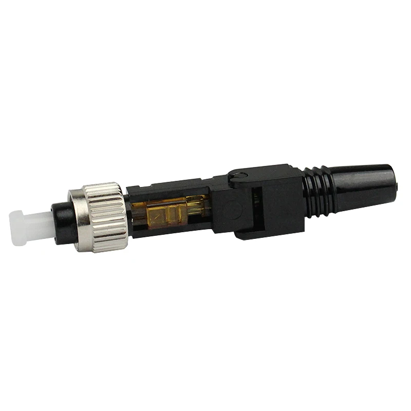 10, 50, of 100 STKS/PARTIJ Ingebedde FC UPC Snelle Connector FTTH SM Glasvezel Quick-Connector Adapter Veldmontage 0.3db Snelle