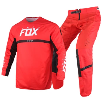 MX 360 Merz Gear Set Motocross Mountain Bike Jersey Pants Combo Mens Kits Moto Offroad Adult Red Suit