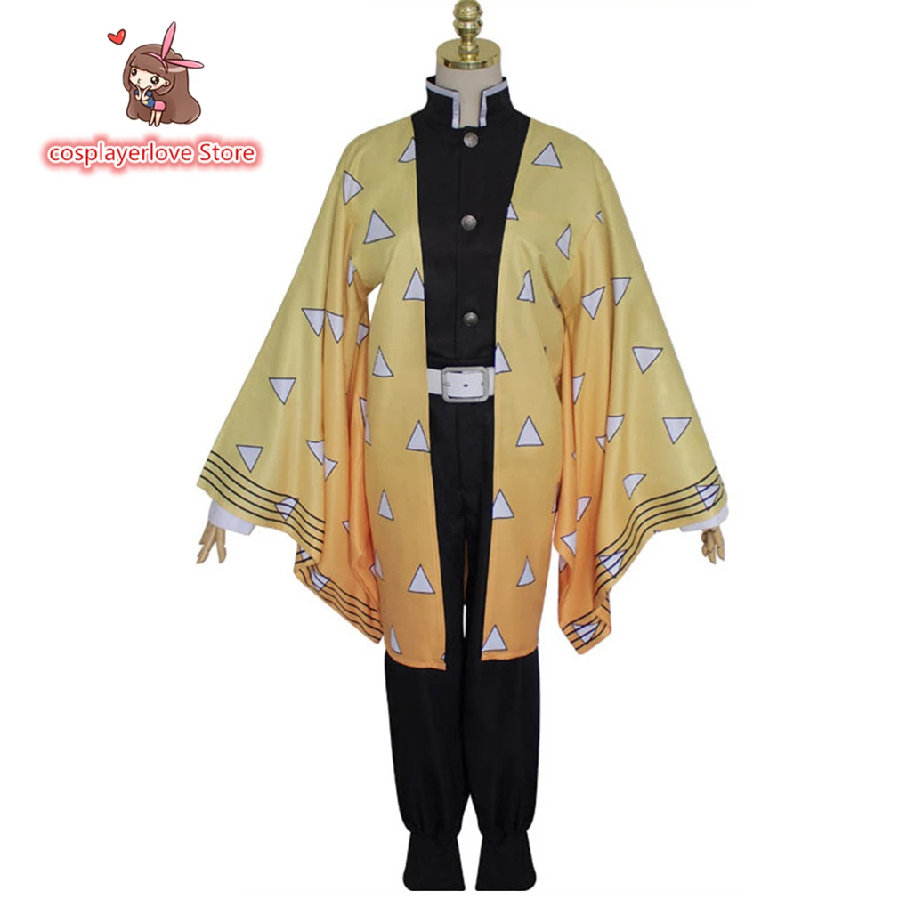 Yaiba Agatsuma Zenitsu Cosplay Costume Halloween Christmas Costume