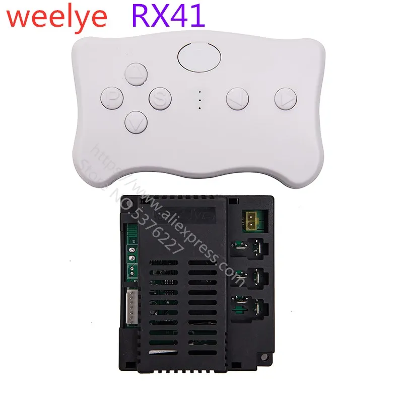 wellye RX41 /FCCE 12V Kids Powered Ride on car 2.4G Bluetooth Remote Control and Receiver Kit Controller Control Box Accessories