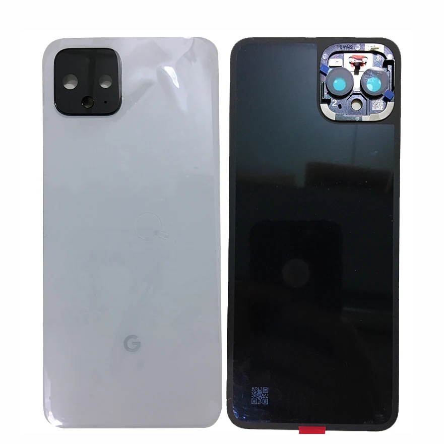 ZUCZUG Glass Rear Housing For Google Pixel 4 Pixel 4XL 후면 하우징  With Camera Lens Battery Cover Back Case  задний корпус