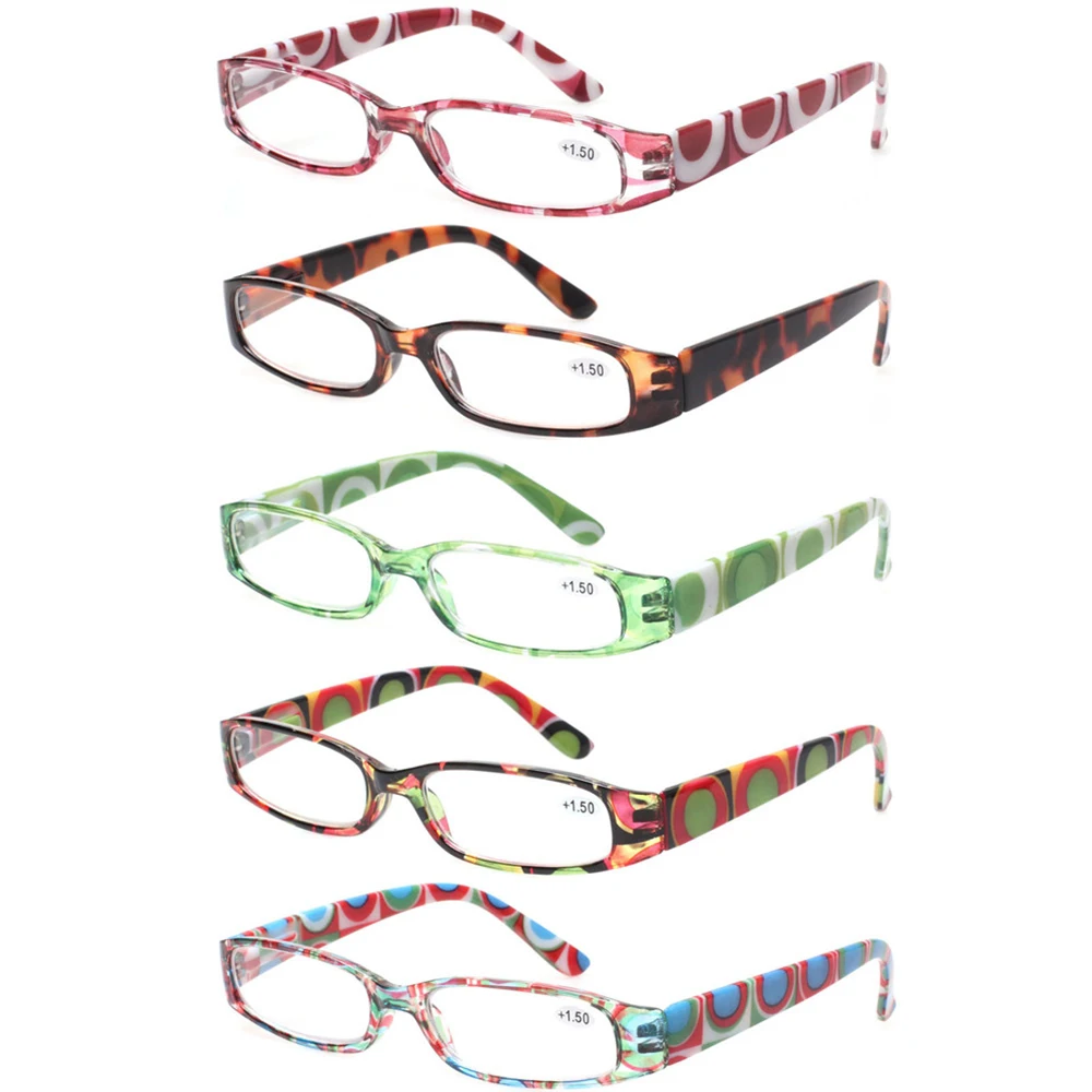 Henotin-gafas de lectura con bisagra de primavera para mujer, lentes decorativas con estampado de patrón, HD, graduadas, 0 ~ 600