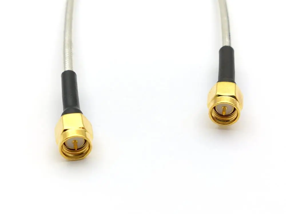 20 piezas SMA macho a SMA macho, enchufe RF coaxial, Cable semirrígido Pigtail RG402