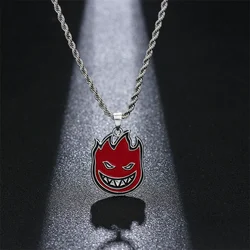 Fashion street fire man necklace male hip hop men and women all-match pendant with accessories hot sale