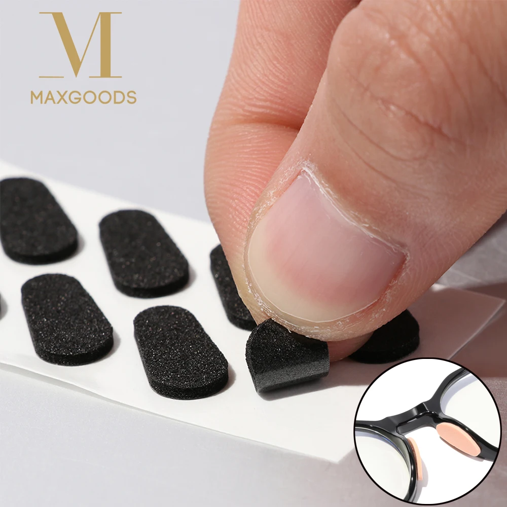 

4 Pairs 1.5mm Nose Pads Soft Foam for Glasses Self-adhesive Anti-Slip Silicone EVA Skin Color Nose Pads Stick For Eyeglasses