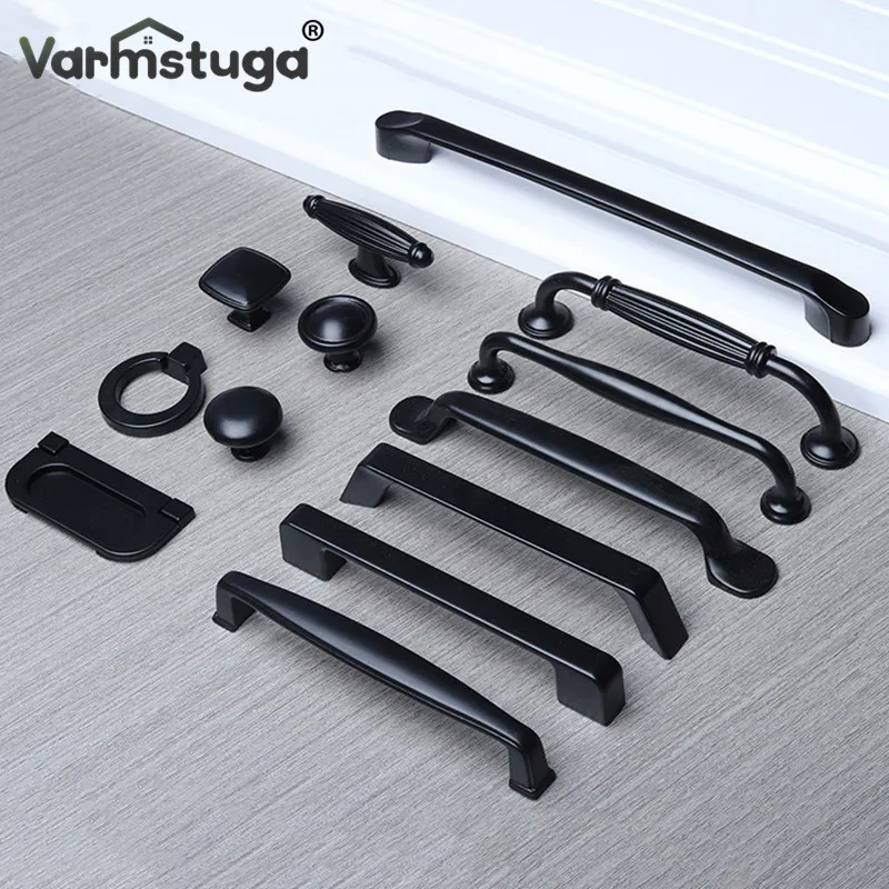 Black Handles for Furniture Cabinet Knobs and Handles Kitchen Handles Drawer Knobs Cabinet Pulls Cupboard Handles Knobs