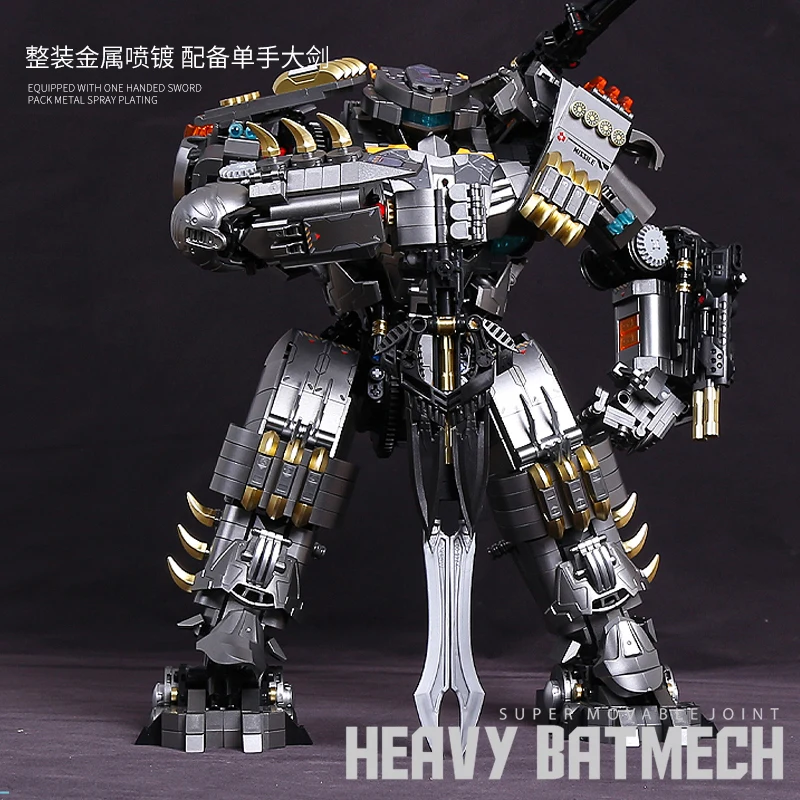 2234pcs DECOOL Bat Robot Mecha Building Blocks Movie Series Heavy Batmech Justice Buster Model Bricks Toys For Boy Gifts 19008