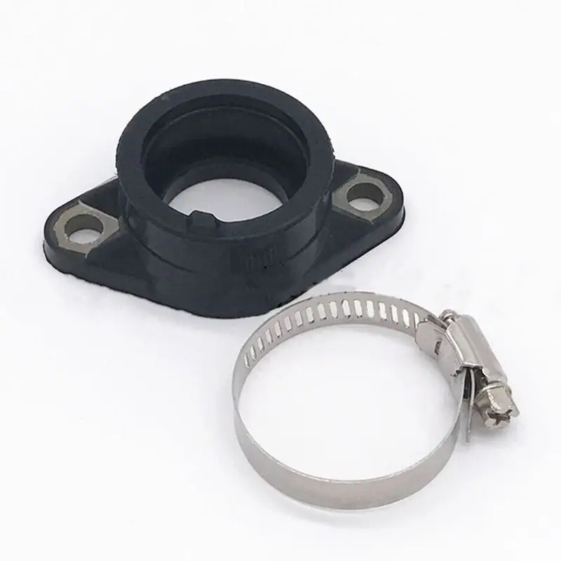 Rubber Intake Manifold Carburetor Black Boot Joint Holder Adapter for GN125/GS125