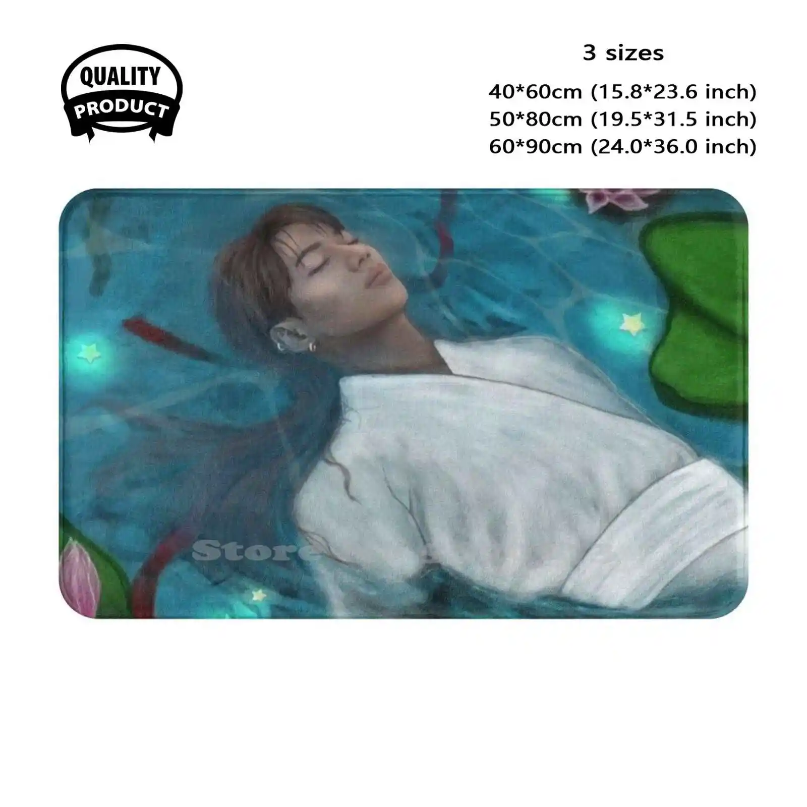 Lilly Pond Soft Cushion Home Carpet Door Mat Car Rug Shineefanart Shineetaemin Kpop Fanart