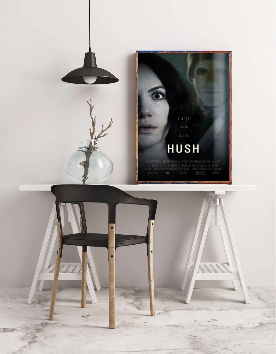 Hush فيلم قماش المشارك طلاء جدران المنزل الديكور (بدون إطار)