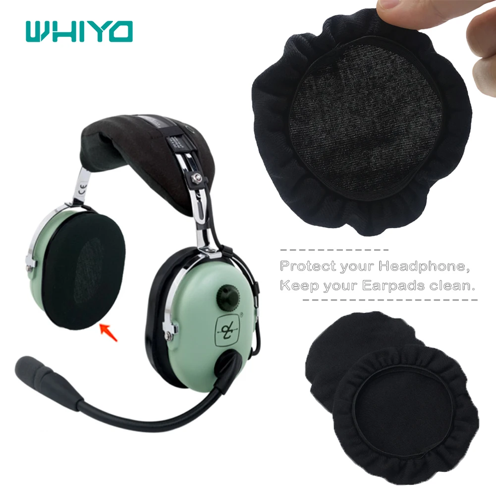 WHIYO Replacemen Soft Stretch Earpads Sweat Absorption Washable Germproof Deodorizing for David Clark H10 - 60 20 76 30 40 13.4