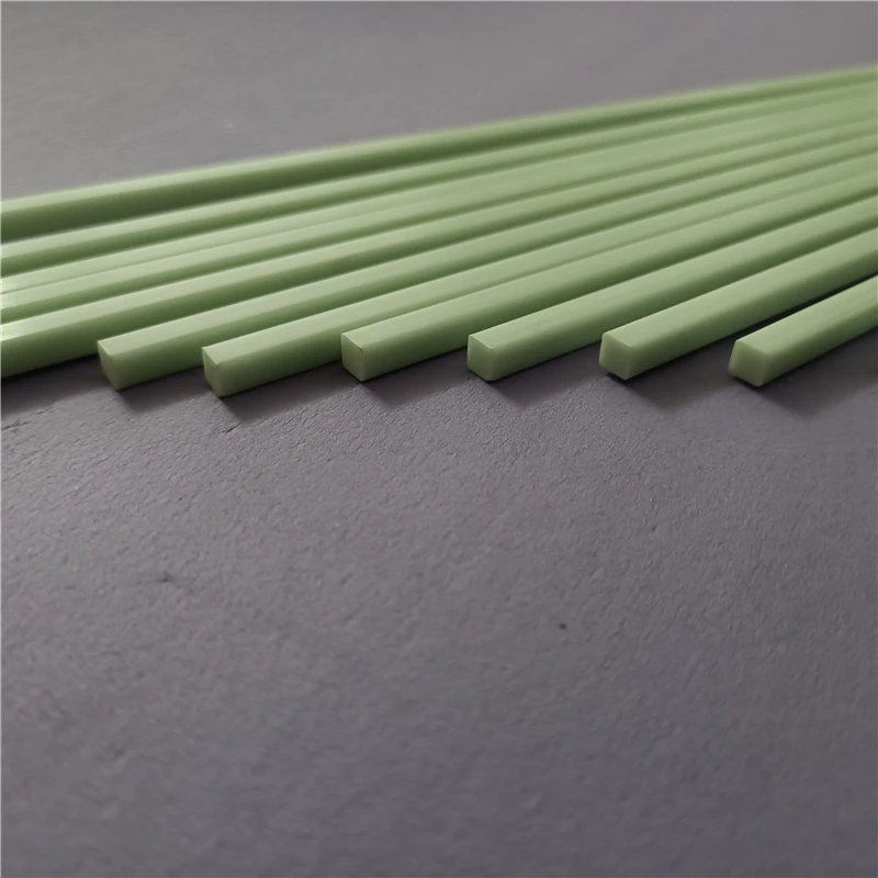 10PC White Glass Fiber Square Rod 4x4mm Insulated Square Bar Length 1000mm