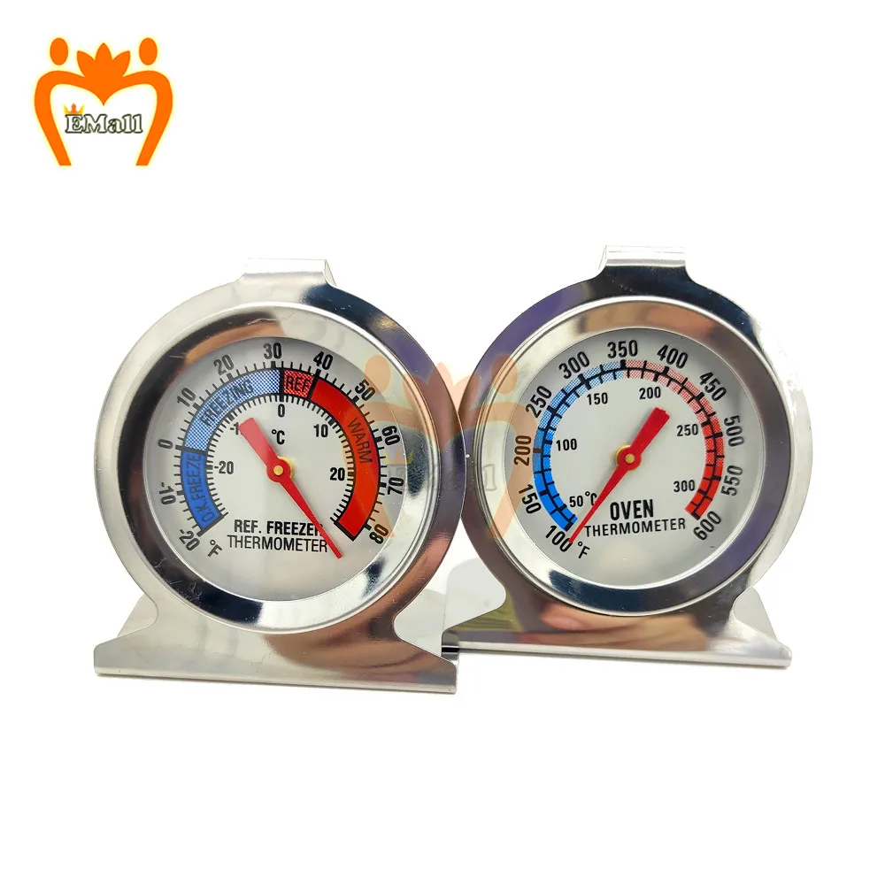 0-300 Celsius Stainless Steel Oven Thermometer Mini Dial Stand Up Temperature Gauge Food Meat Kitchen Cook Thermometers Tool