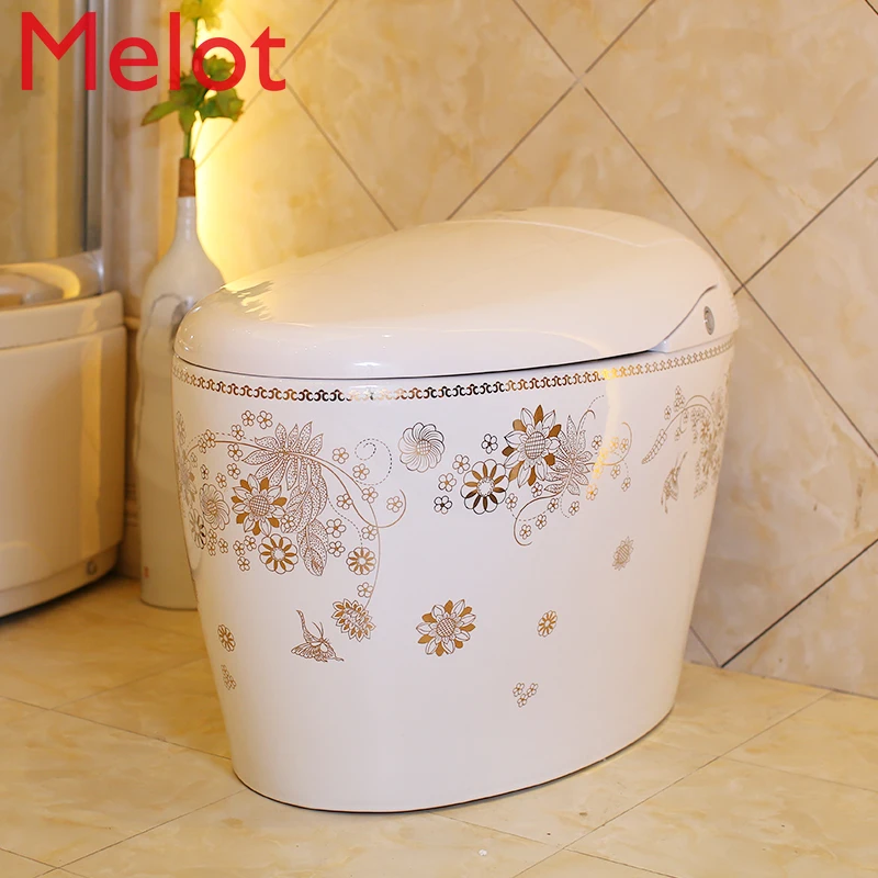 Langqi Smart Toilet Full-Automatic Remote Control Sensor Integrated Smart Toilet Toilet Flower Jungle