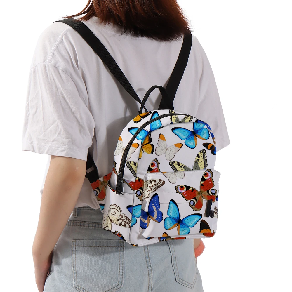 Deanfun Fashion Printing Butterfly Mini Backpack  Waterproof School Backpack Bags Women Gift MNSB-24