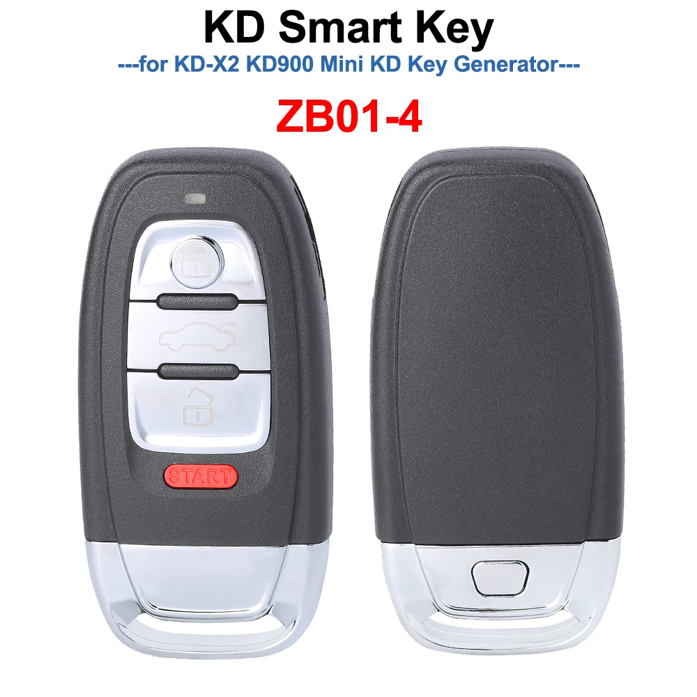 

KEYDIY ZB01 KD Smart Remote Key Universal KD Auto Car Key Fob for KD-X2 Key Generator,ZB01-4 Fits More than 2000 Models