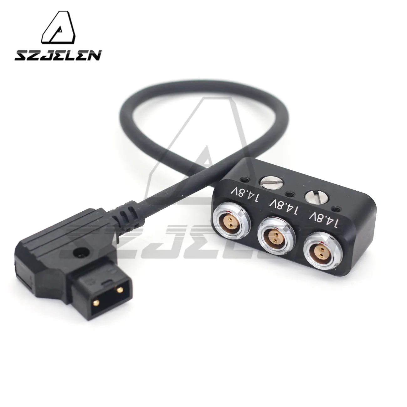 New D-Tap Male to 0B 2 pin Female Hub Adapter Splitter for ARRI/RED/SONY Camera Power Supply Distributor, three way splitter