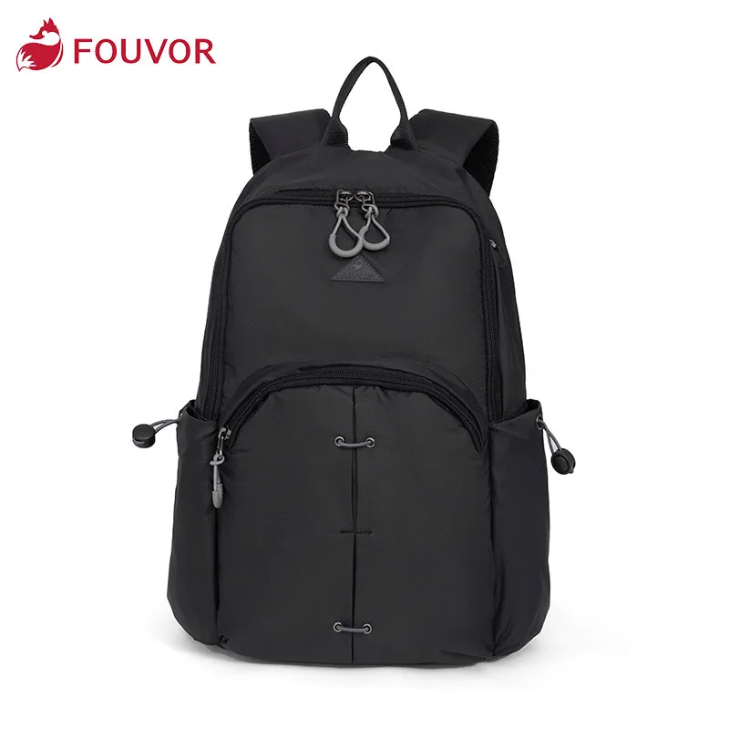 Fouvor Fashion Outdoor Leisure Backpack Female Backpack Korean Wild Travel Bag Canvas Computer Bag Student School Bag 2856-03