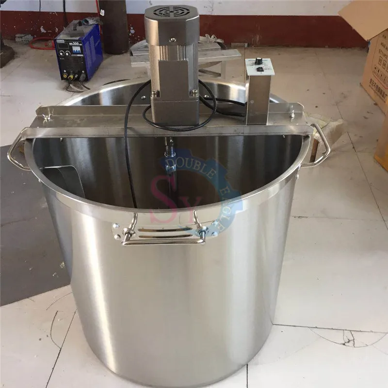 50L Cheap stainless steel small hot pot seasoning Jacketed Boiling stir Pots/tomato sauce cooking mixer machine 220V/110V