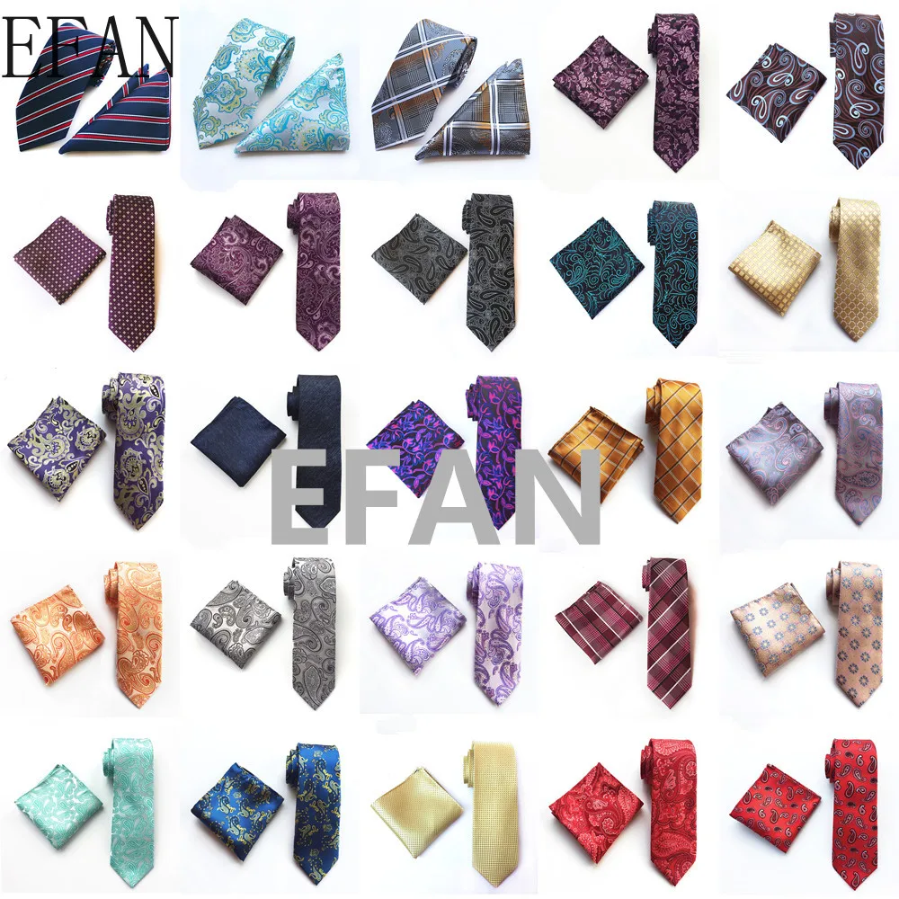 

Purple Blue Men's Classic Tie 100% Silk Novelty Geometric Flower 100 Styles Tie Hanky Sets for Men`s Wedding Business Party Ties