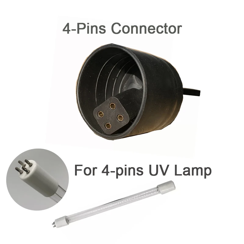 10w 12 16 25 quatro pinos soquete lâmpada uv lastro substituído para a luz uv sterlizer água 220v uv lastro adaptador de energia plugue da ue