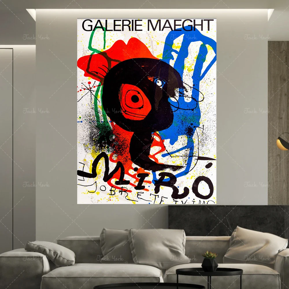 Joan Miro Art Exhibition Digital Download Poster Vintage Print