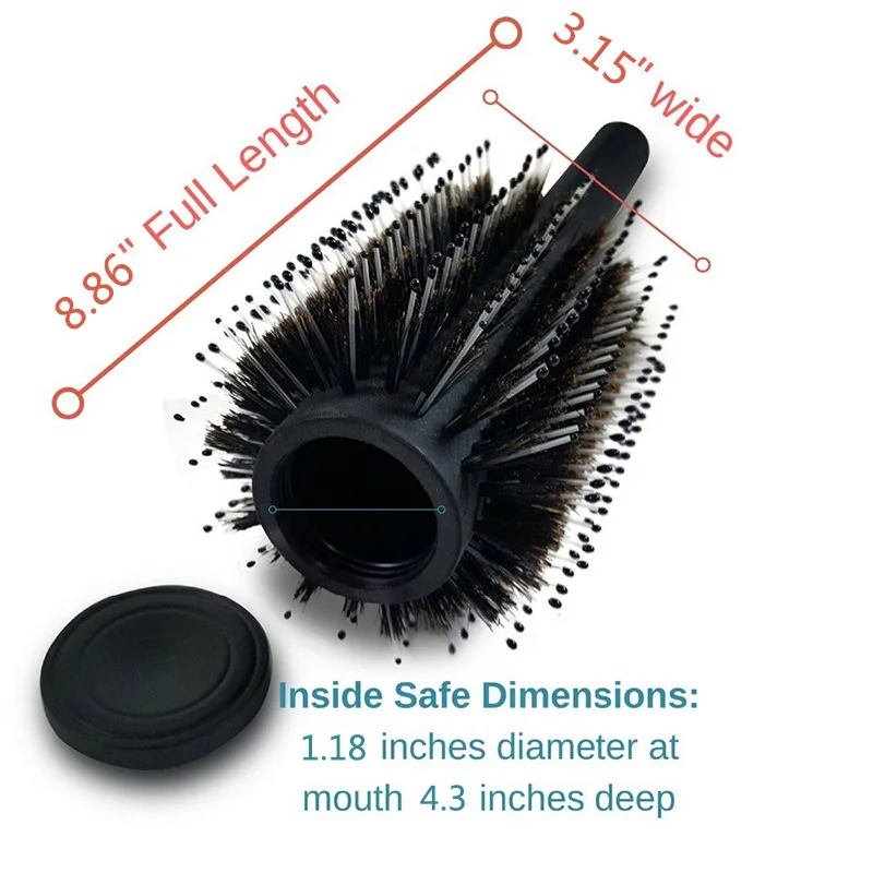 Imagem -05 - Hidden Diversion Hair Brush Key Safe Box Esconderijo Secreto Armazenamento de Jóias de Diamante Escondido Quarto Banheiro Transportar