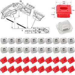 40Pcs Car Door Interior Dashboard Dash Trim Moulding Clips For BMW 3 Series E46 E90 E91 E92 E93 X5 E53 Auto Retainers Grommets