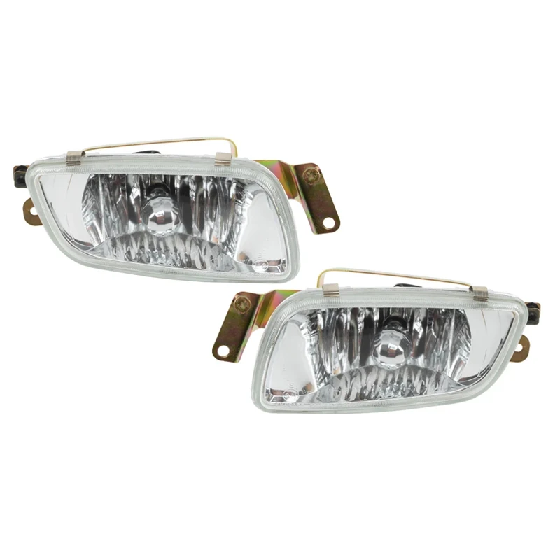 Front Bumper Fog Lights Cover and Fog Lamp For Mitsubishi Pajero Mentero MK3 V73 V75 V76 V77 V78 2001-2003 Car-styling