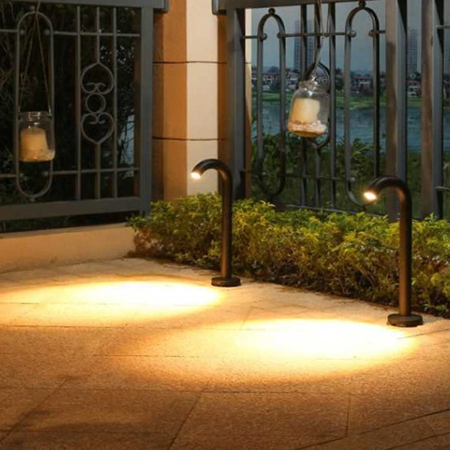 1pcs 10W COB LED Garden Light ก๊อกน้ำภูมิทัศน์ Pathway LED โคมไฟสนามหญ้า Courtyard Villa อลูมิเนียมเสา Bollard spotlight