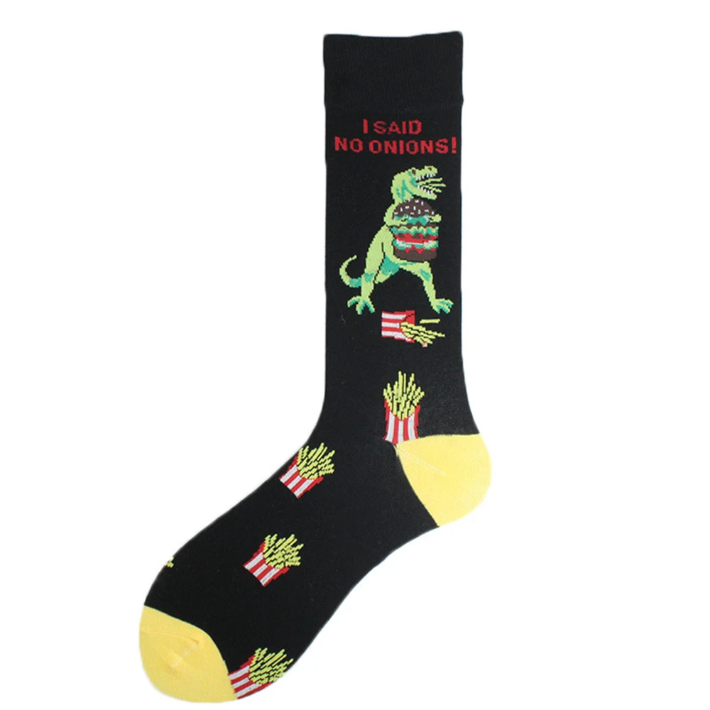 Alien Dinosaur Shark Animal Pattern, fashion lovers men and women cotton socks KF-05