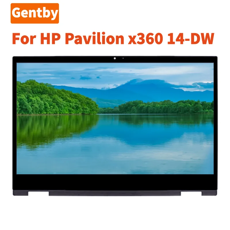 

Новый ЖК-экран для HP Pavilion x360 14 DW 14-DW 14M DW 14-дюймовый ЖК-экран панель сенсорный дигитайзер Рамка в сборе Замена