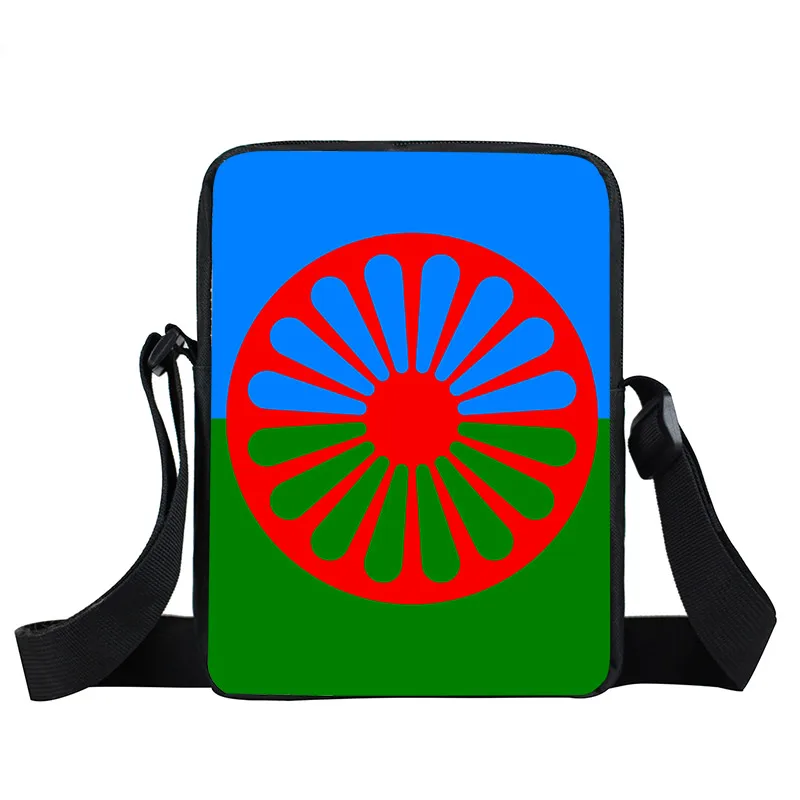 Romany Gypsy Shoulder Bag Haitian / Kazakhstan / Arabic Algerie / Saudi Arabia Flag Women Handbag Bohemian Gipsy Girl Cross Bags