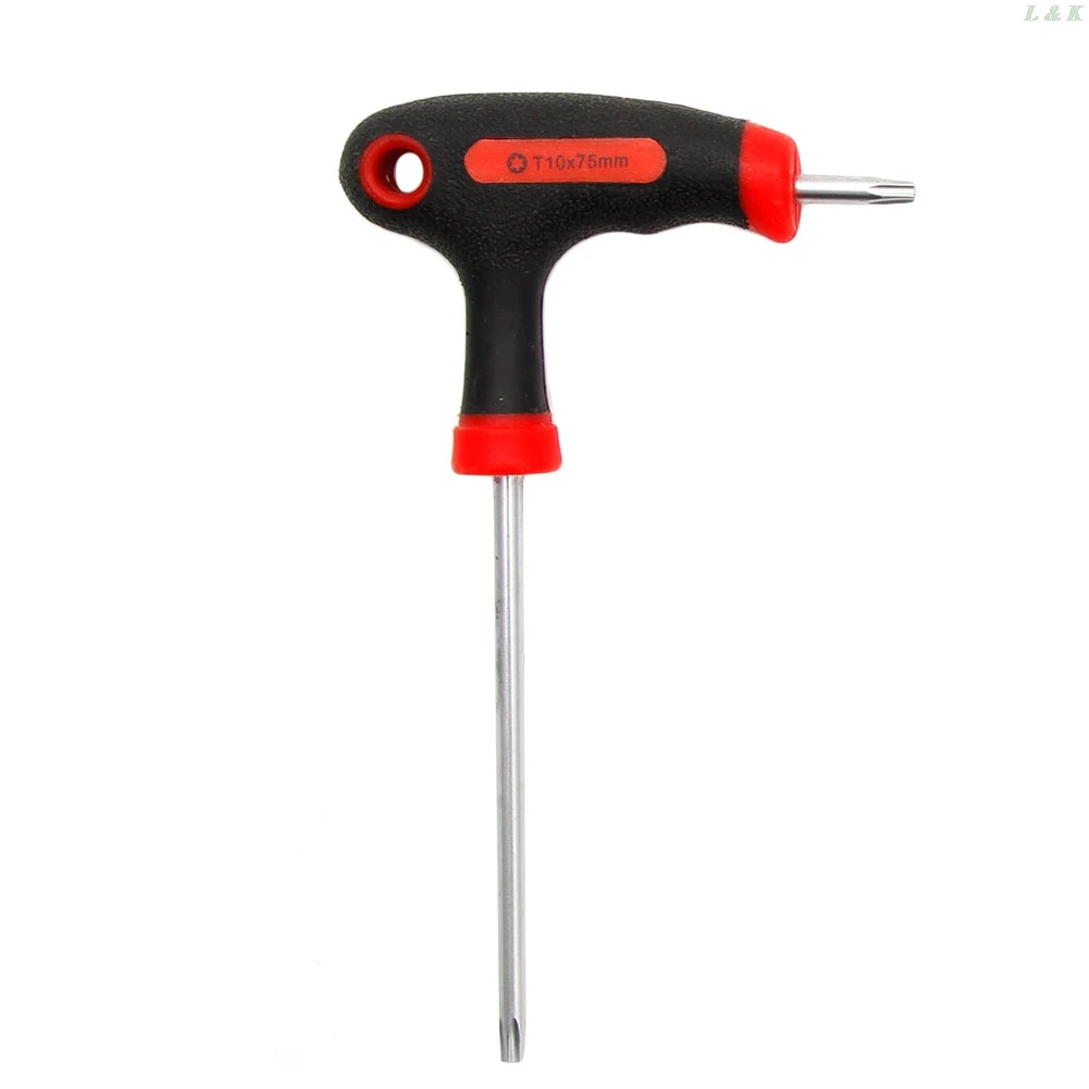 T-Handle Grip Torx & Hex Allen Key Screwdriver Driver Tool T10/15/20/25/30/40 L29K