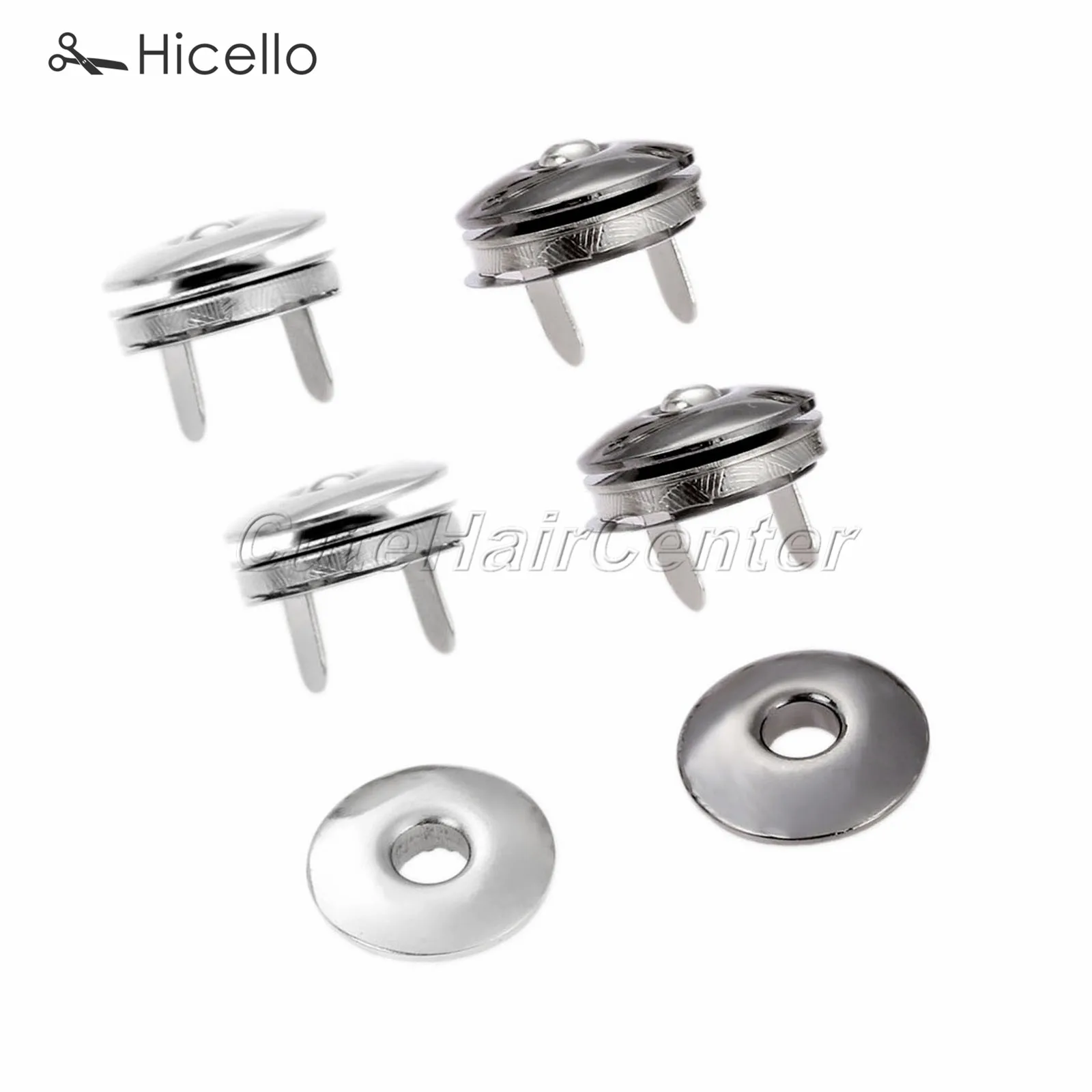 10 sets Metal Magnetic Snaps 17mm Buckles Buttons Press Decoration for Sewing Clothing Bag Purses DIY Crafts Hicello