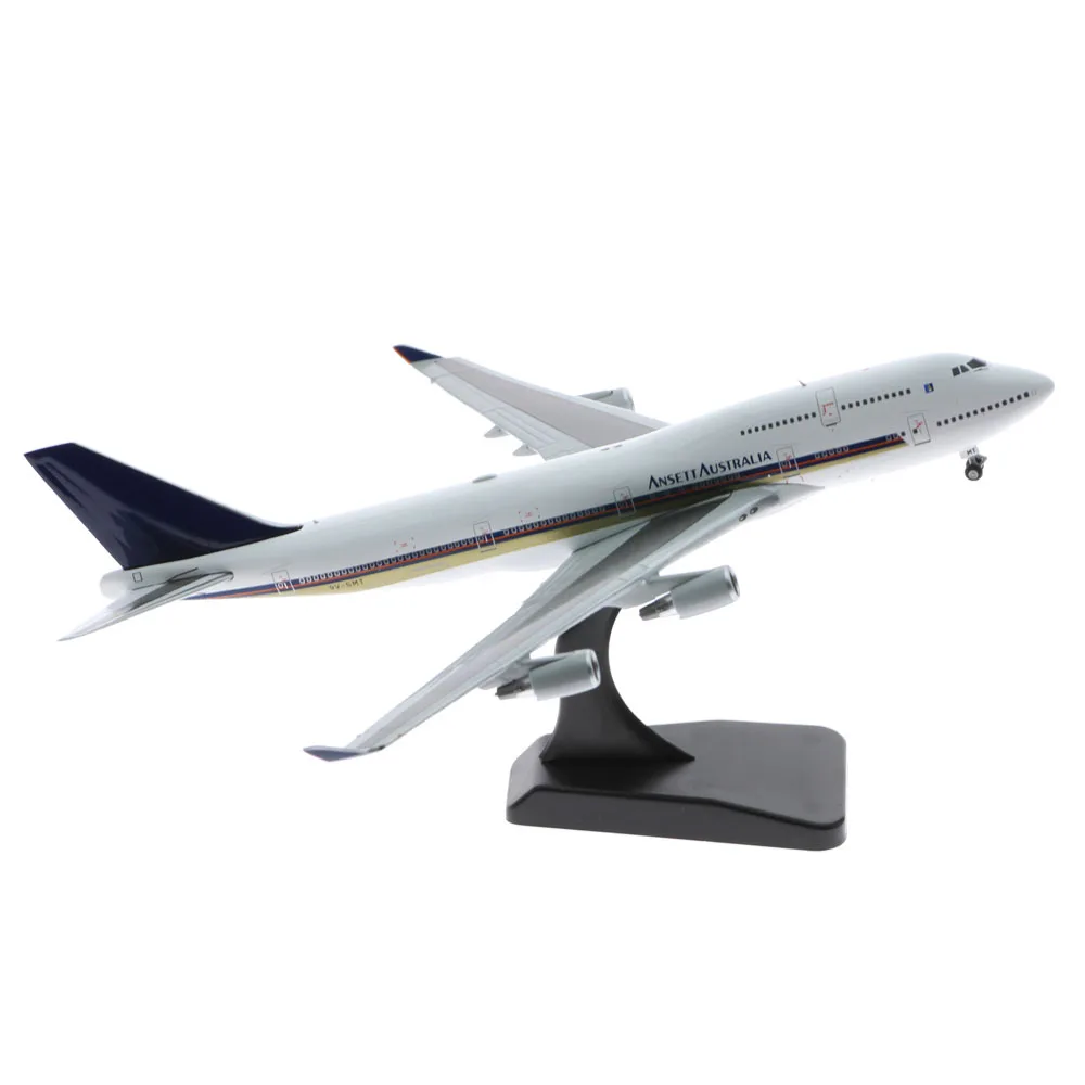 1:400 Alloy Collectible Plane Gift JC Wings EW4744005 Ansett Australia Airlines Boeing 747-400 Diecast Aircraft Jet Model 9V-SMT